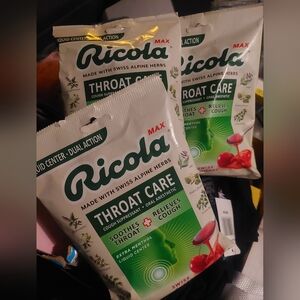 3 Pack New Ricola Max Cough Drops Throat